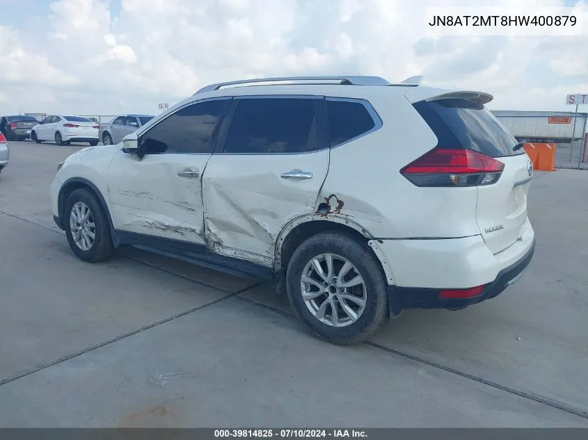 2017 Nissan Rogue S/Sl/Sv VIN: JN8AT2MT8HW400879 Lot: 39814825