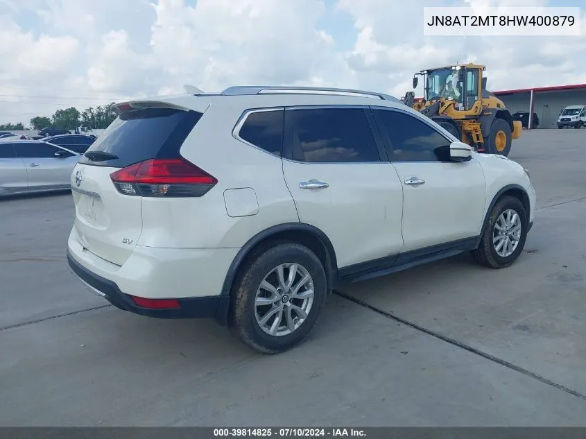 2017 Nissan Rogue S/Sl/Sv VIN: JN8AT2MT8HW400879 Lot: 39814825