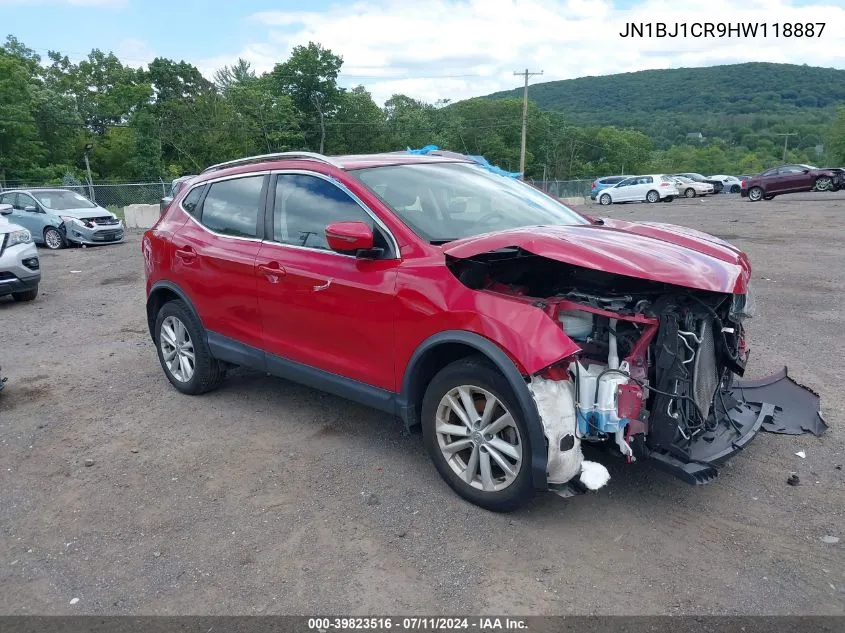 2017 Nissan Rogue Sport Sv VIN: JN1BJ1CR9HW118887 Lot: 39823516