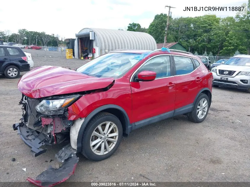 2017 Nissan Rogue Sport Sv VIN: JN1BJ1CR9HW118887 Lot: 39823516