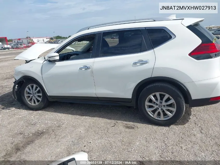 JN8AT2MVXHW027913 2017 Nissan Rogue Sv