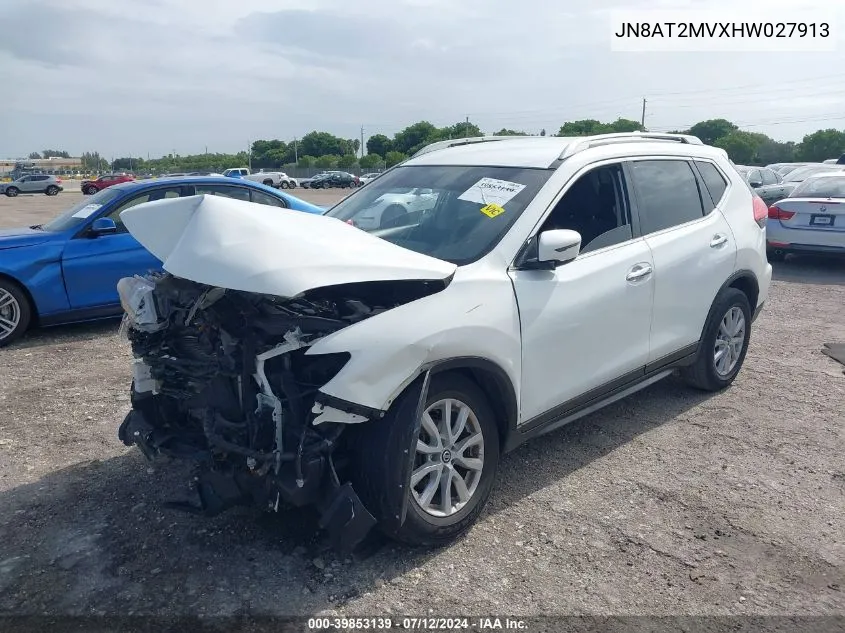 JN8AT2MVXHW027913 2017 Nissan Rogue Sv