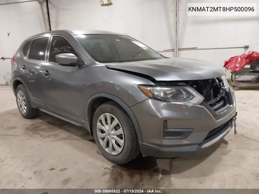 2017 Nissan Rogue S VIN: KNMAT2MT8HP500096 Lot: 39865522