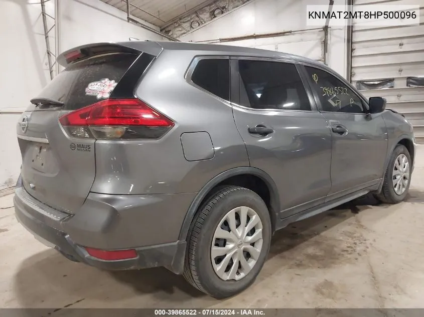 2017 Nissan Rogue S VIN: KNMAT2MT8HP500096 Lot: 39865522