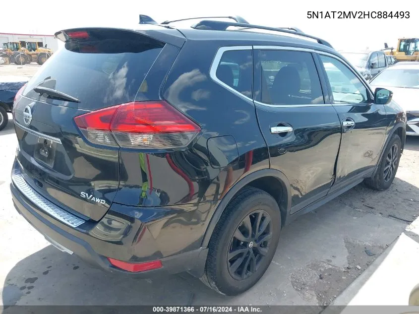 5N1AT2MV2HC884493 2017 Nissan Rogue Sv