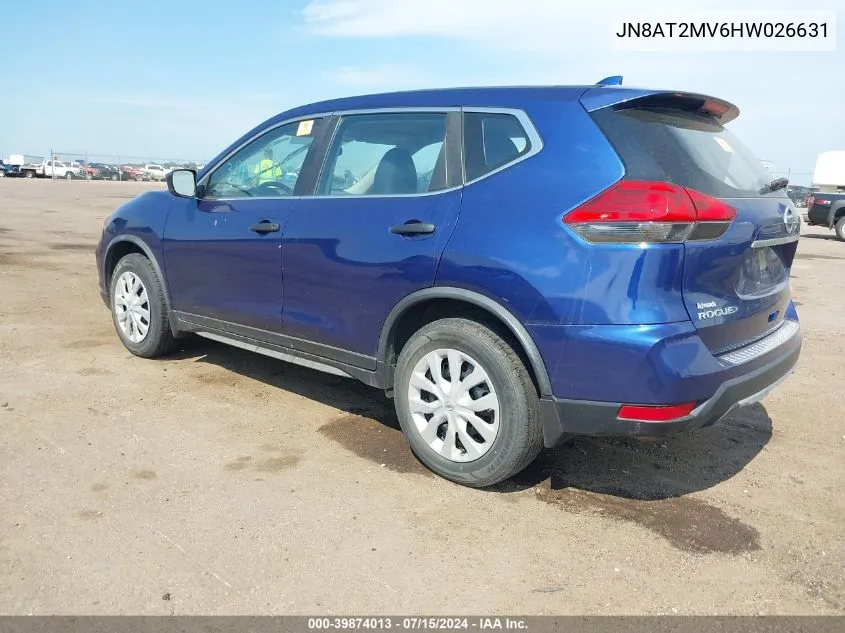 JN8AT2MV6HW026631 2017 Nissan Rogue S