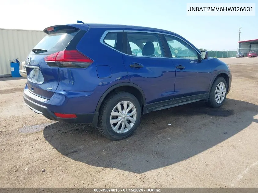 JN8AT2MV6HW026631 2017 Nissan Rogue S