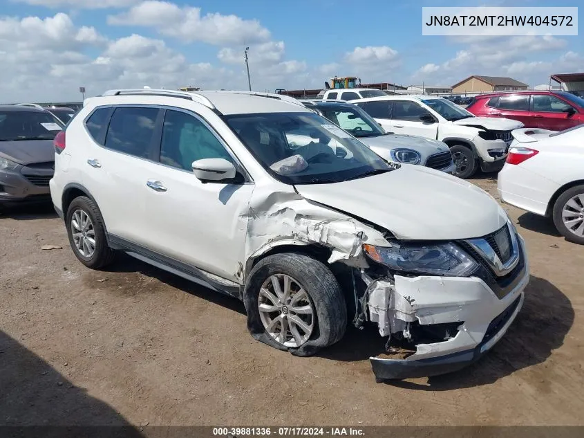 2017 Nissan Rogue Sv VIN: JN8AT2MT2HW404572 Lot: 39881336