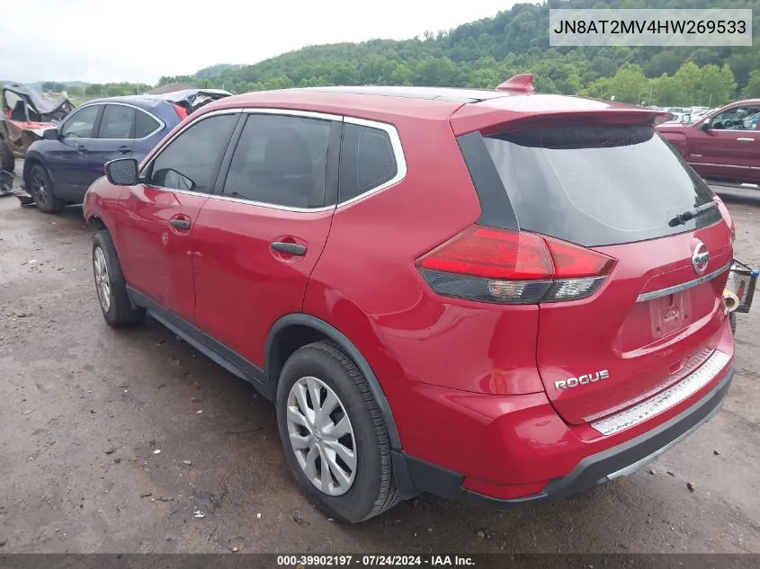 JN8AT2MV4HW269533 2017 Nissan Rogue S