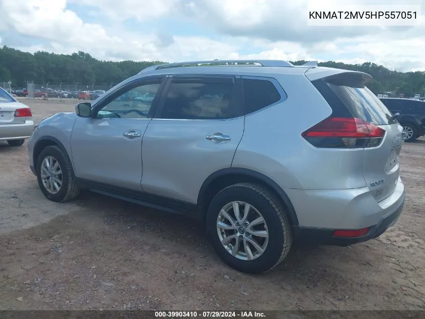 KNMAT2MV5HP557051 2017 Nissan Rogue Sv