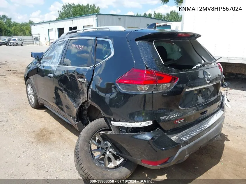 KNMAT2MV8HP567024 2017 Nissan Rogue Sv