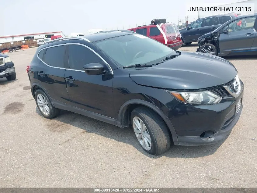 2017 Nissan Rogue Sport Sv VIN: JN1BJ1CR4HW143115 Lot: 39913420