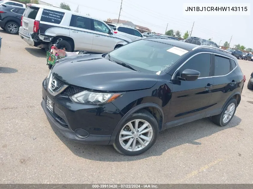 2017 Nissan Rogue Sport Sv VIN: JN1BJ1CR4HW143115 Lot: 39913420