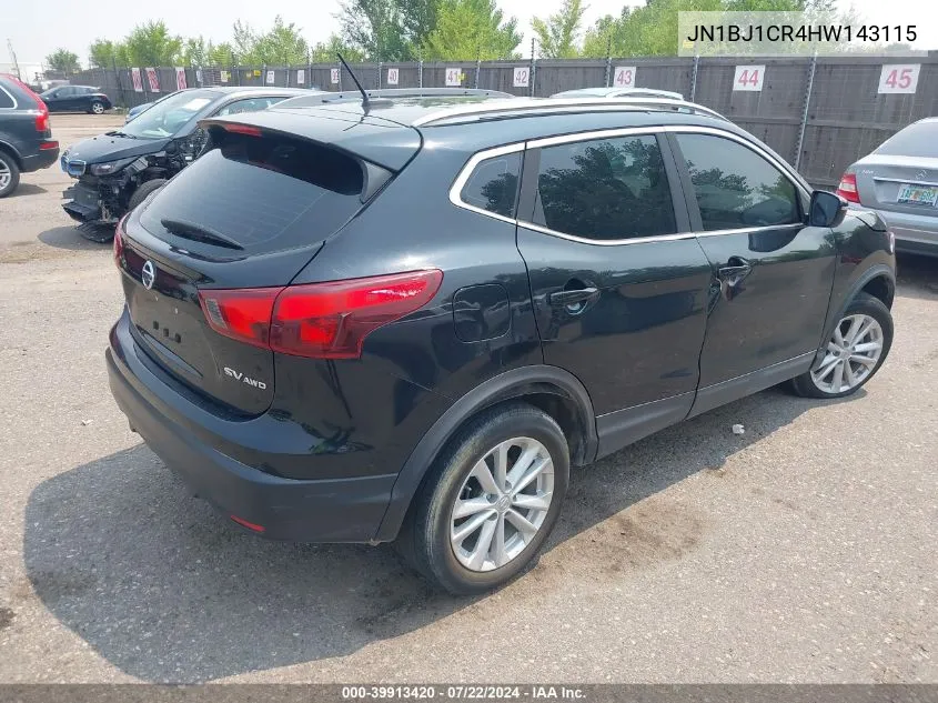 JN1BJ1CR4HW143115 2017 Nissan Rogue Sport Sv