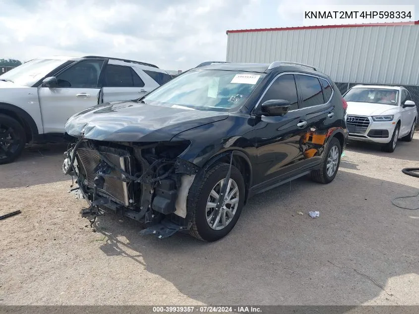 KNMAT2MT4HP598334 2017 Nissan Rogue Sv