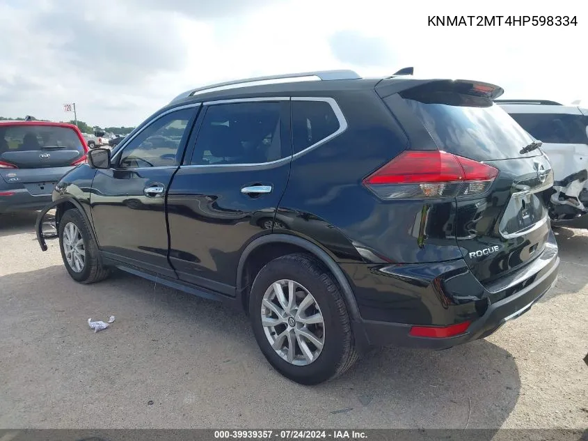 KNMAT2MT4HP598334 2017 Nissan Rogue Sv