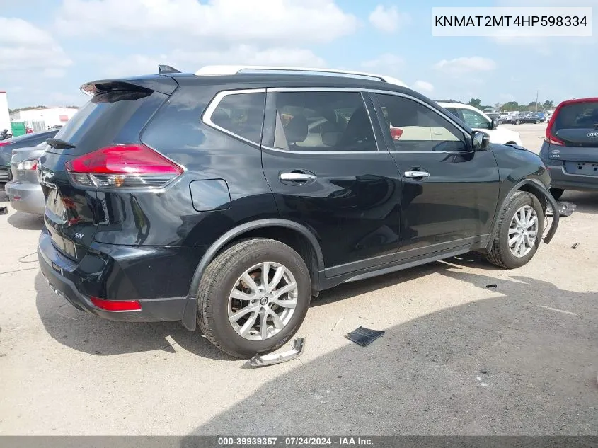 KNMAT2MT4HP598334 2017 Nissan Rogue Sv