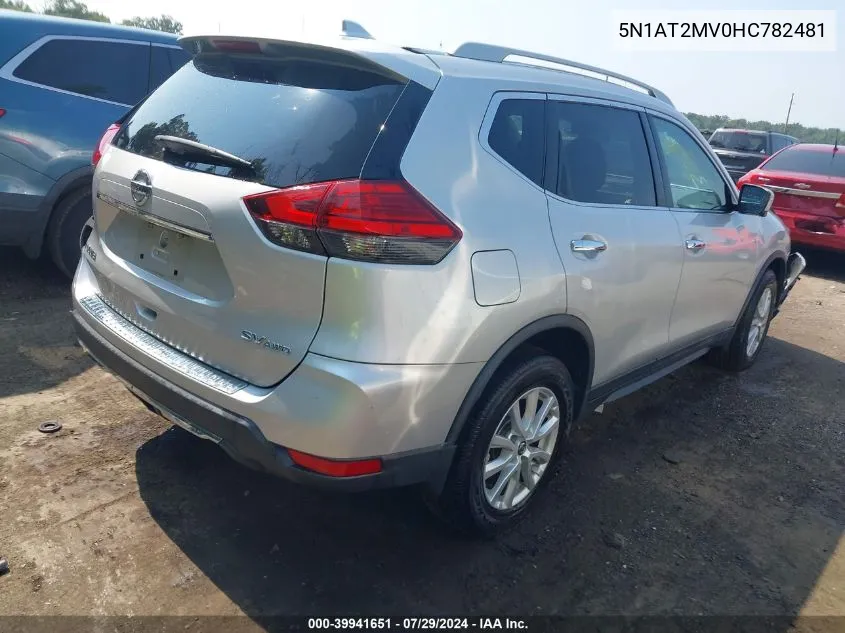 5N1AT2MV0HC782481 2017 Nissan Rogue Sv