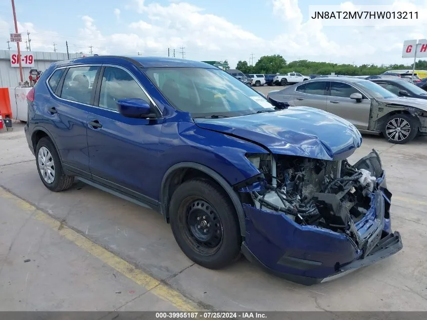 2017 Nissan Rogue S VIN: JN8AT2MV7HW013211 Lot: 39955187