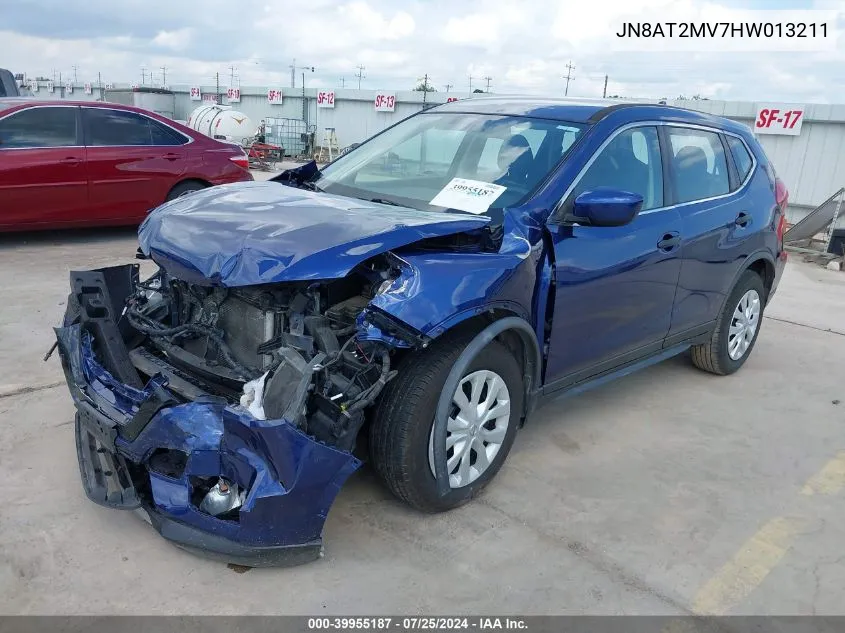 2017 Nissan Rogue S VIN: JN8AT2MV7HW013211 Lot: 39955187