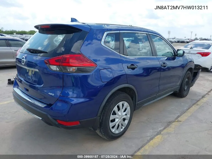 JN8AT2MV7HW013211 2017 Nissan Rogue S