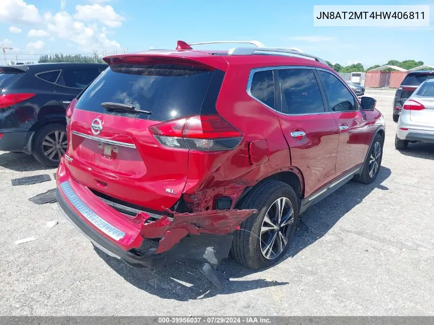 2017 Nissan Rogue Sl VIN: JN8AT2MT4HW406811 Lot: 39956037