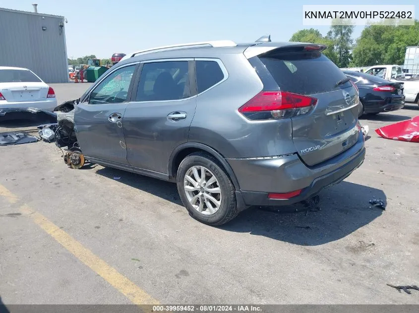 KNMAT2MV0HP522482 2017 Nissan Rogue Sv