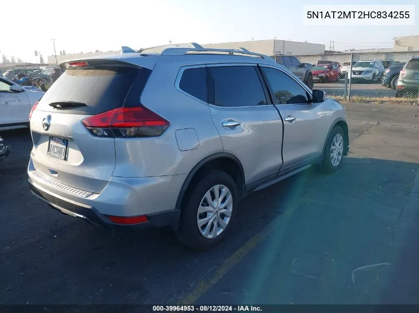 5N1AT2MT2HC834255 2017 Nissan Rogue S/Sl