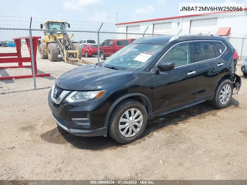 2017 Nissan Rogue S VIN: JN8AT2MV6HW250966 Lot: 39965239