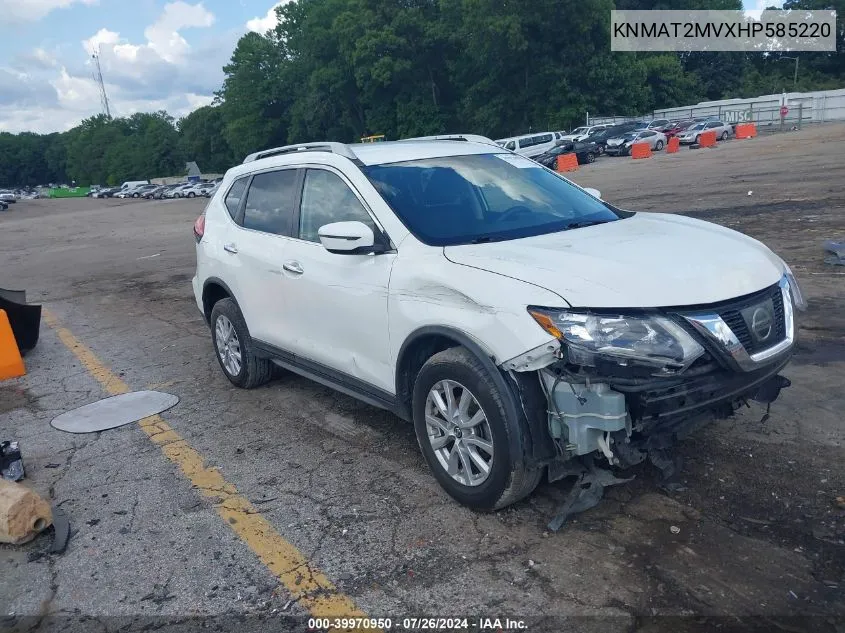 2017 Nissan Rogue Sv VIN: KNMAT2MVXHP585220 Lot: 39970950