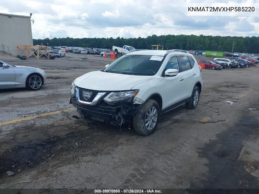 2017 Nissan Rogue Sv VIN: KNMAT2MVXHP585220 Lot: 39970950