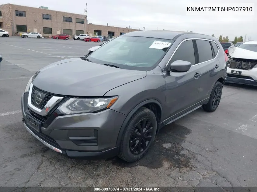 2017 Nissan Rogue S VIN: KNMAT2MT6HP607910 Lot: 39973074