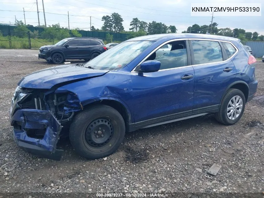 2017 Nissan Rogue S VIN: KNMAT2MV9HP533190 Lot: 39979237