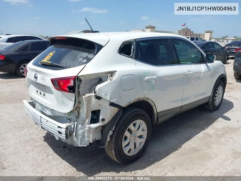 2017 Nissan Rogue Sport S VIN: JN1BJ1CP1HW004963 Lot: 39982275