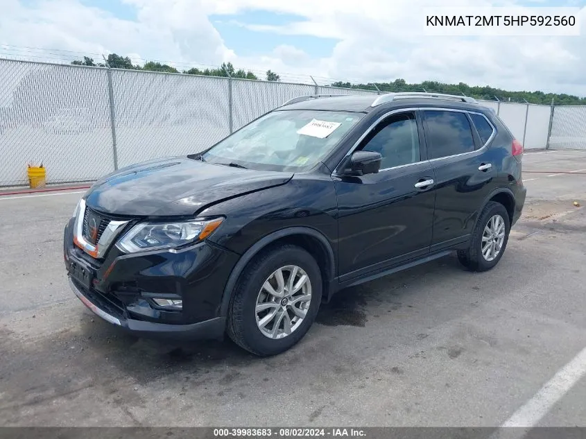 KNMAT2MT5HP592560 2017 Nissan Rogue Sv