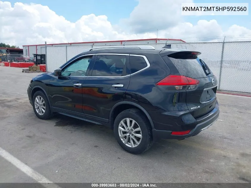 KNMAT2MT5HP592560 2017 Nissan Rogue Sv