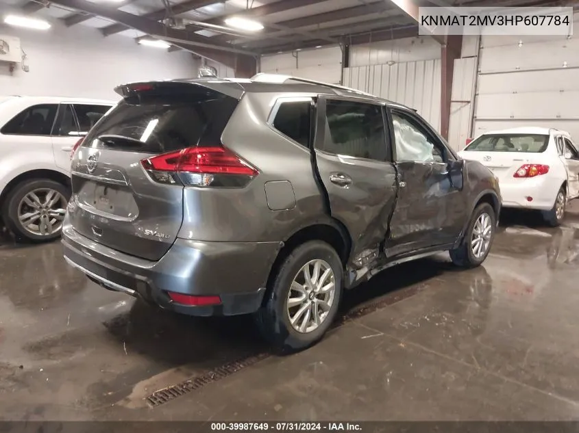 2017 Nissan Rogue Sv VIN: KNMAT2MV3HP607784 Lot: 39987649