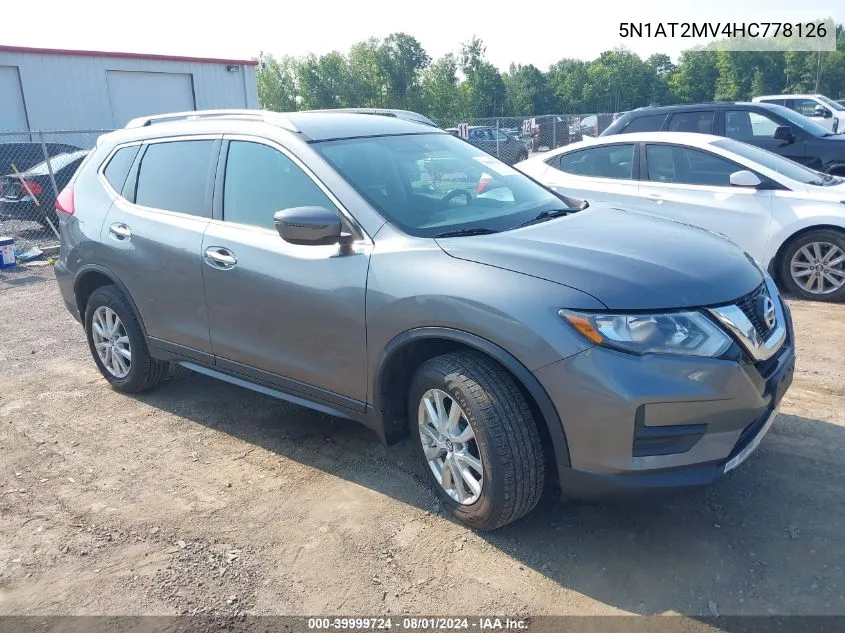 5N1AT2MV4HC778126 2017 Nissan Rogue Sv