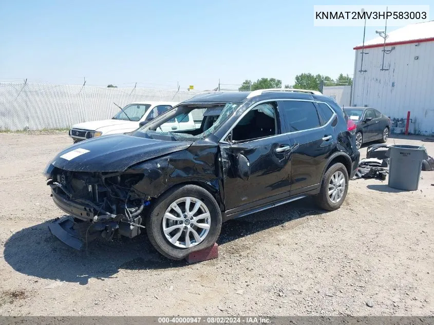 KNMAT2MV3HP583003 2017 Nissan Rogue Sv