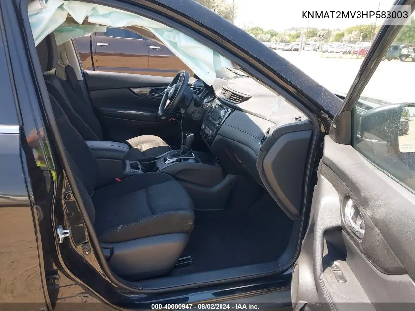 KNMAT2MV3HP583003 2017 Nissan Rogue Sv