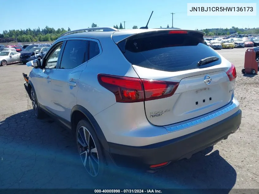 2017 Nissan Rogue Sport Sl VIN: JN1BJ1CR5HW136173 Lot: 40005998