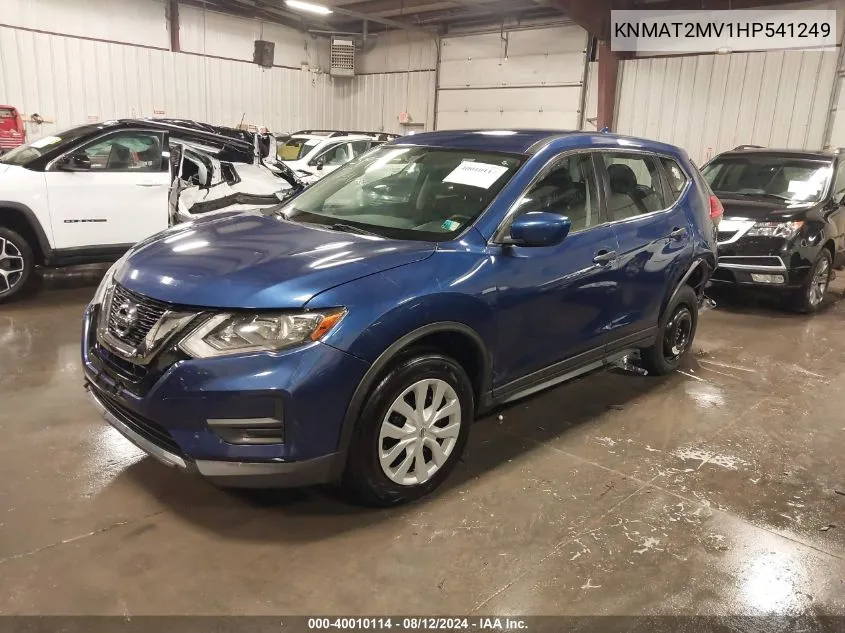 2017 Nissan Rogue S VIN: KNMAT2MV1HP541249 Lot: 40010114