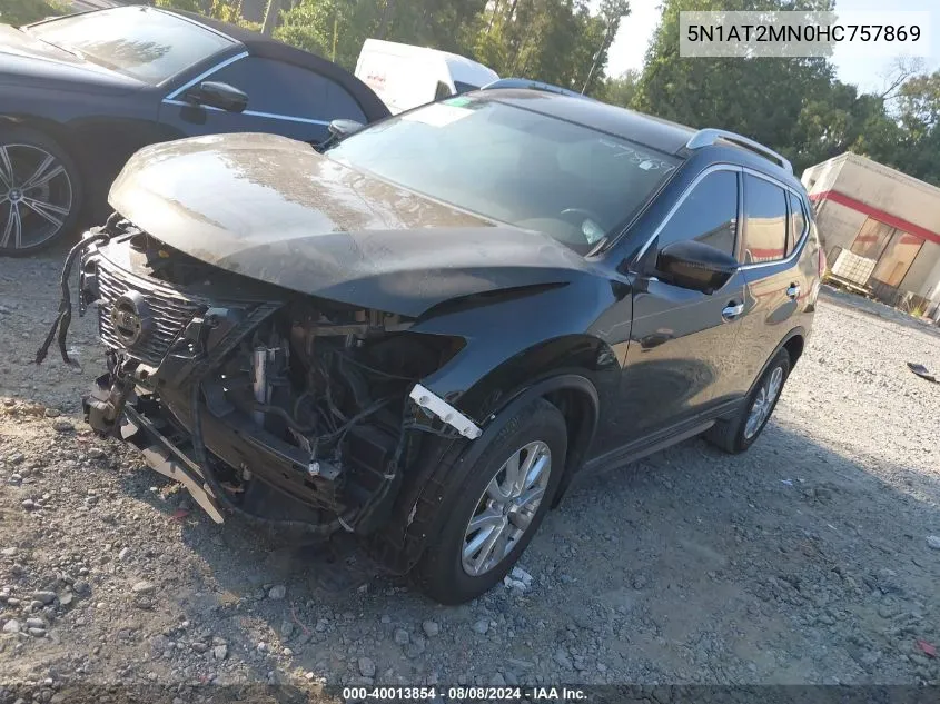 5N1AT2MN0HC757869 2017 Nissan Rogue Sv