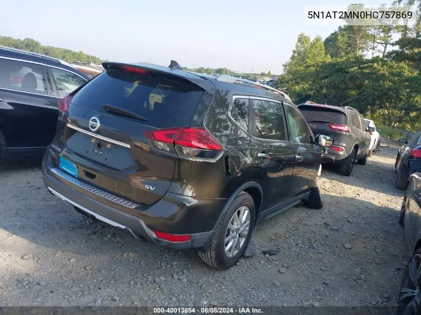 5N1AT2MN0HC757869 2017 Nissan Rogue Sv