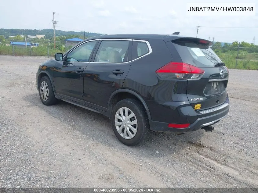 JN8AT2MV4HW003848 2017 Nissan Rogue S