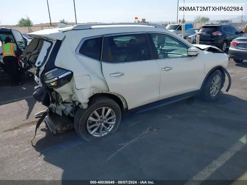 KNMAT2MTXHP602984 2017 Nissan Rogue Sv