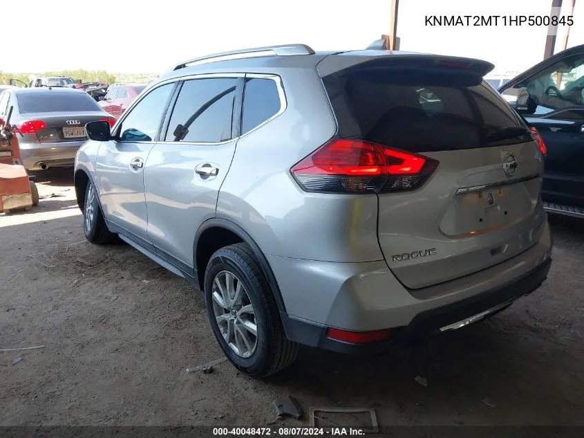 2017 Nissan Rogue Sv VIN: KNMAT2MT1HP500845 Lot: 40048472