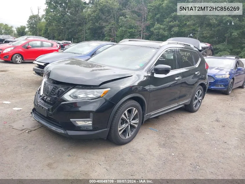 2017 Nissan Rogue Sl VIN: 5N1AT2MT2HC856269 Lot: 40049709