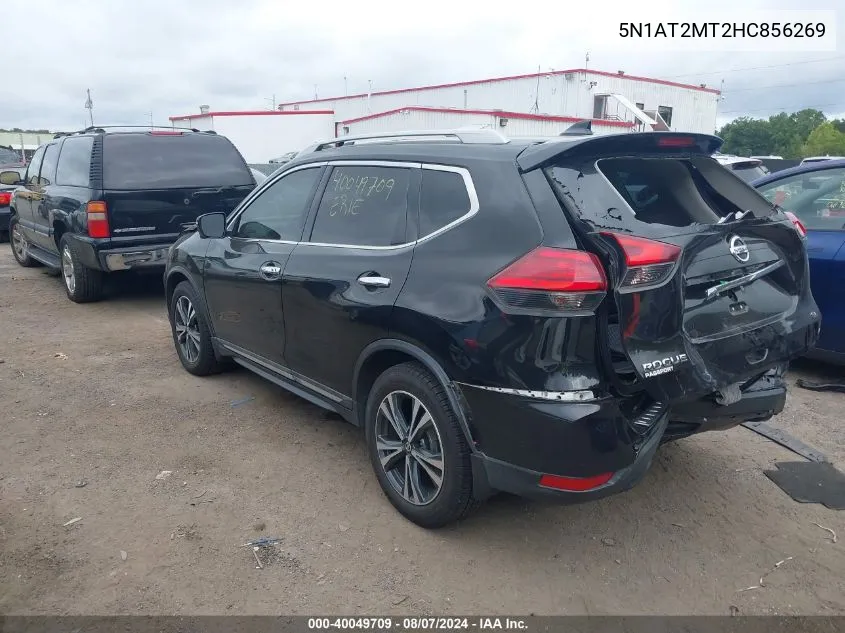 2017 Nissan Rogue Sl VIN: 5N1AT2MT2HC856269 Lot: 40049709