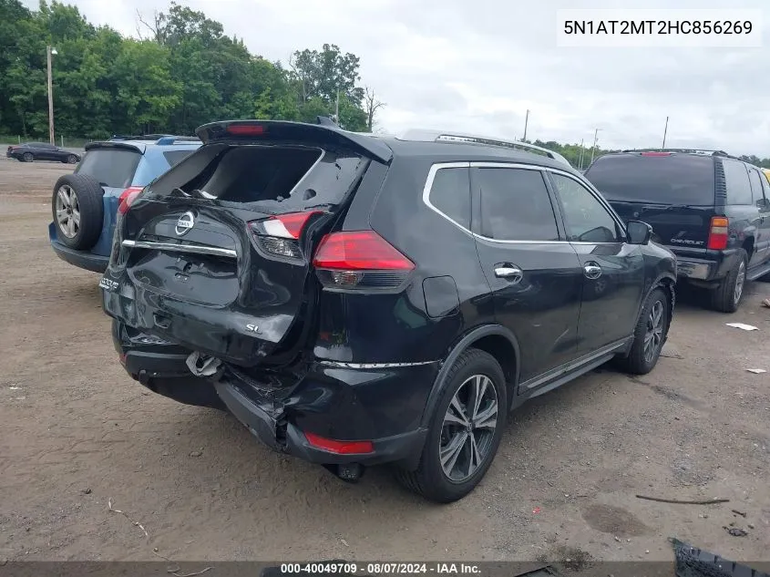 2017 Nissan Rogue Sl VIN: 5N1AT2MT2HC856269 Lot: 40049709